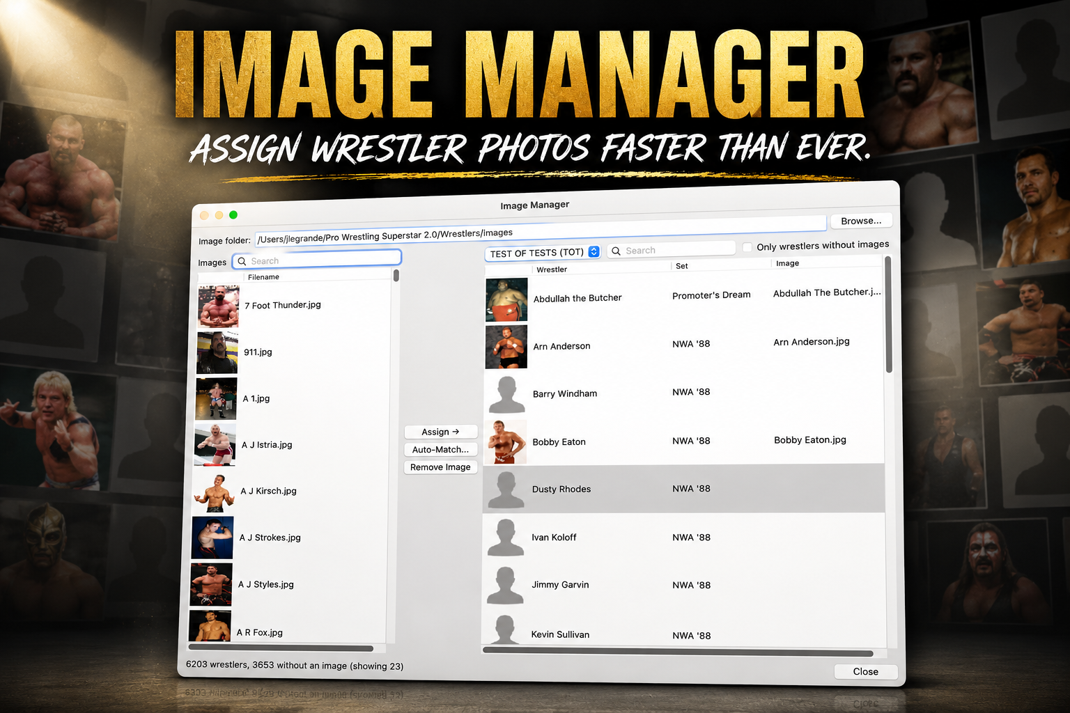 Image Manager interface