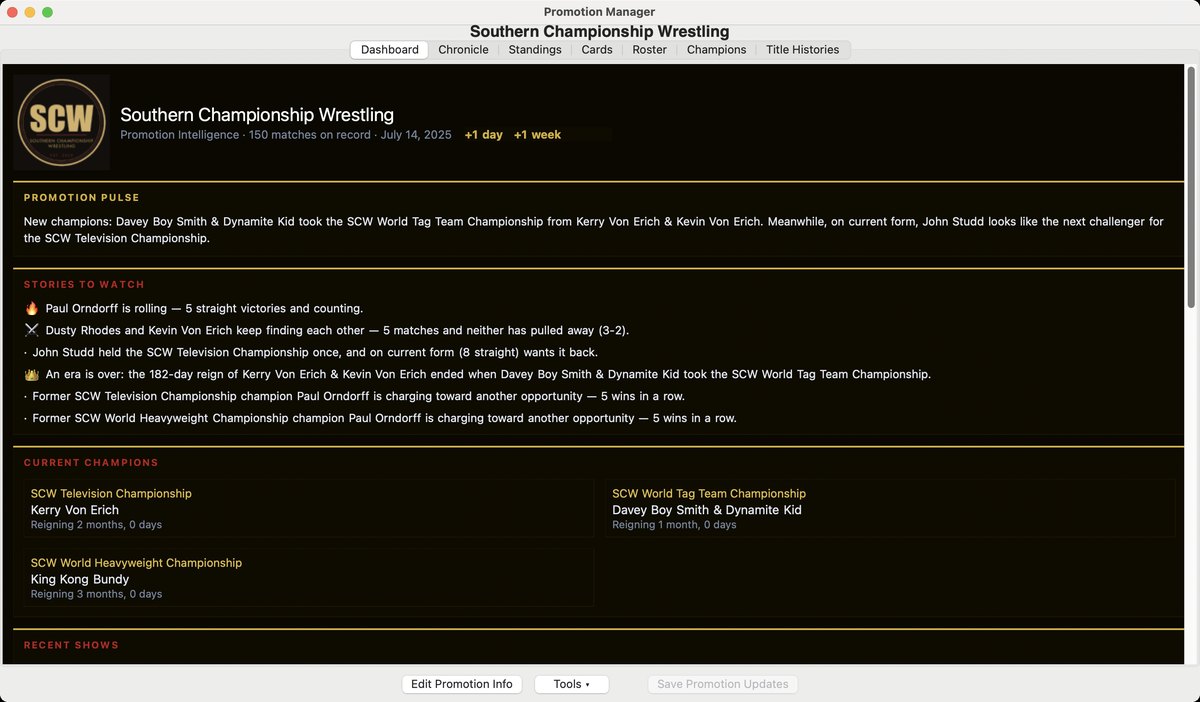 The Promotion Intelligence dashboard for a single promotion